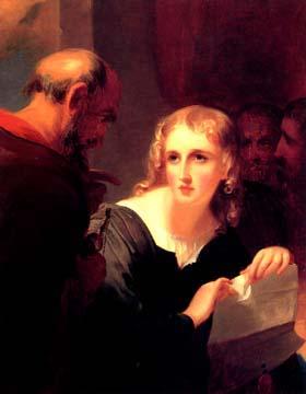 Thomas Sully Portia and Shylock Sweden oil painting art